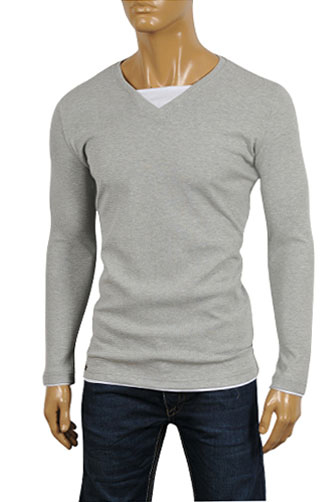 EMPORIO ARMANI Men's Cotton Long Sleeve Shirt #214