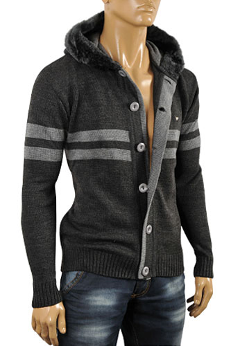 ARMANI JEANS Men's Knit Hooded Sweater #159