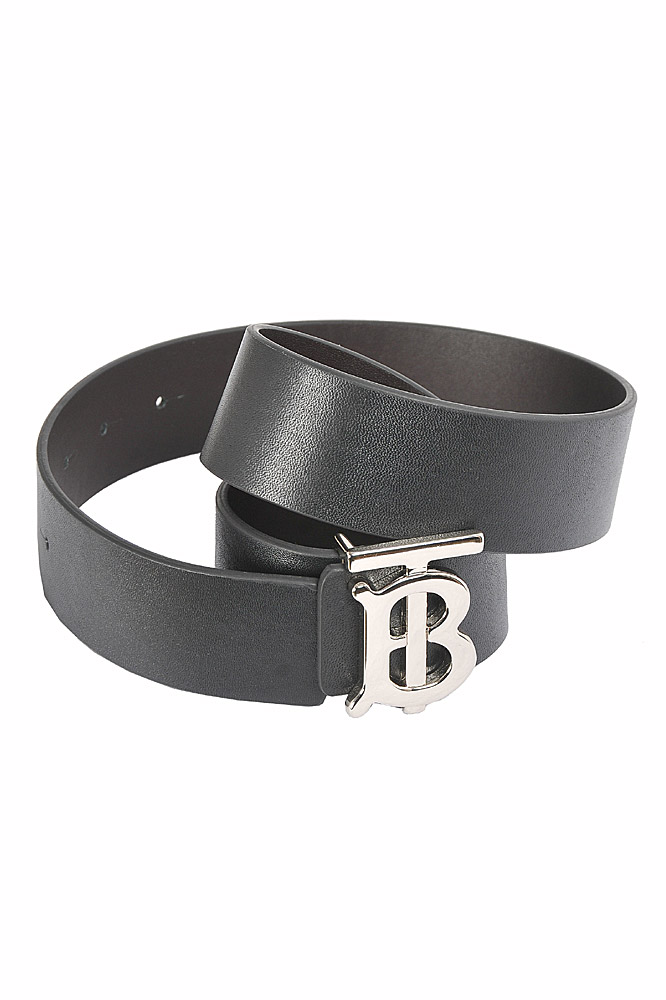 BURBERRY men's leather belt 60