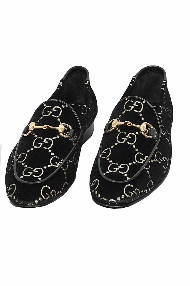GUCCI Men's GG velvet Horsebit loafer Shoes 298
