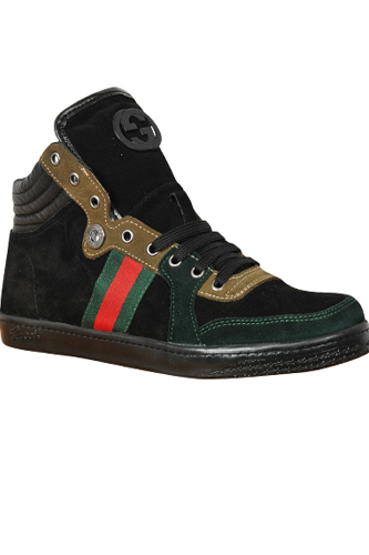 GUCCI Men's High Leather Sneaker Shoes #249